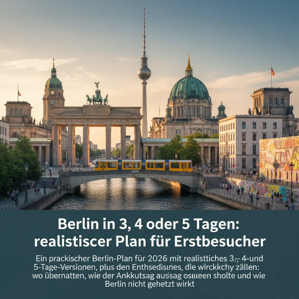 Berlin in 3, 4 oder 5 Tagen: realistischer Plan