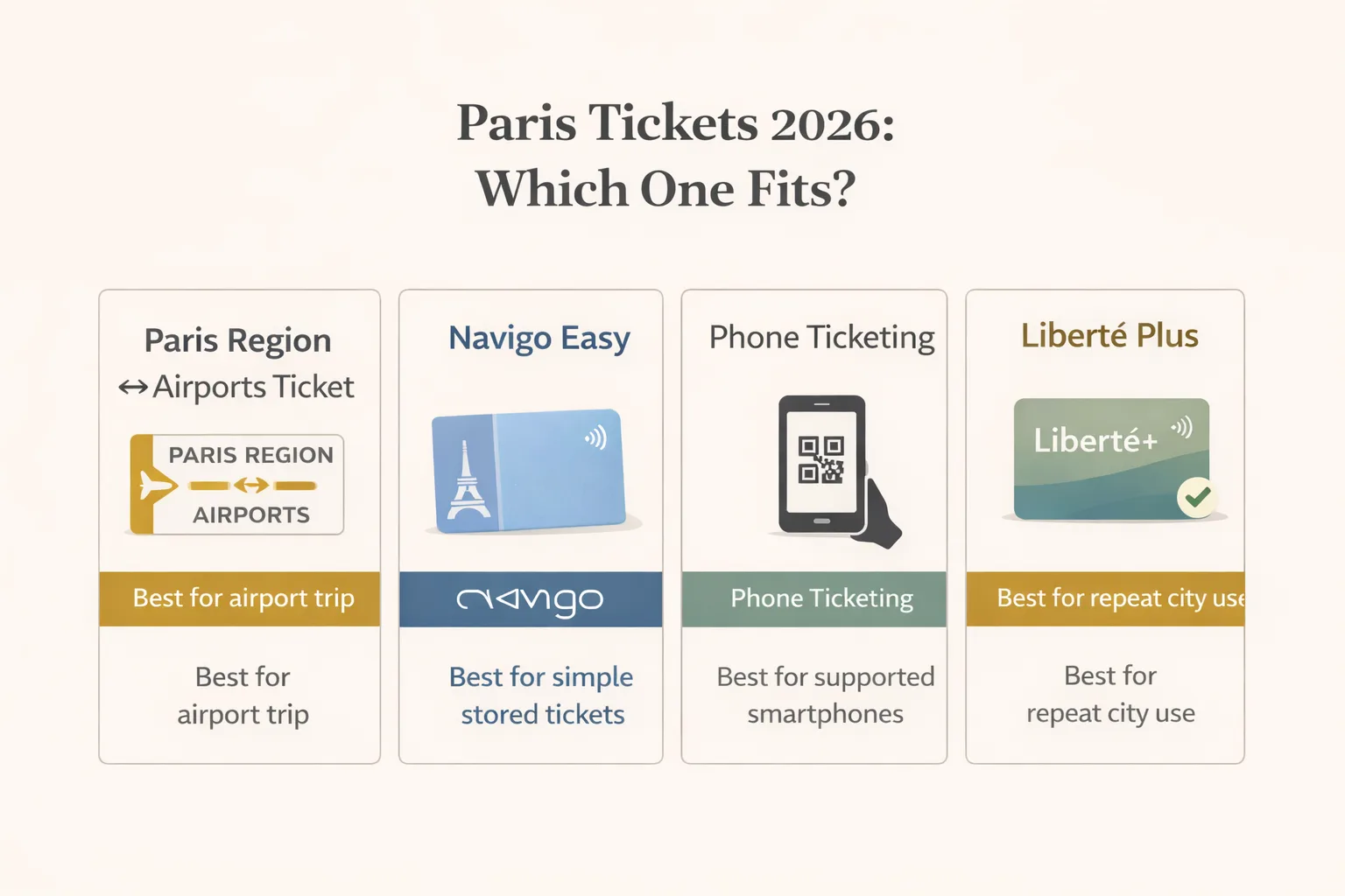 Paris visitor ticket options in 2026