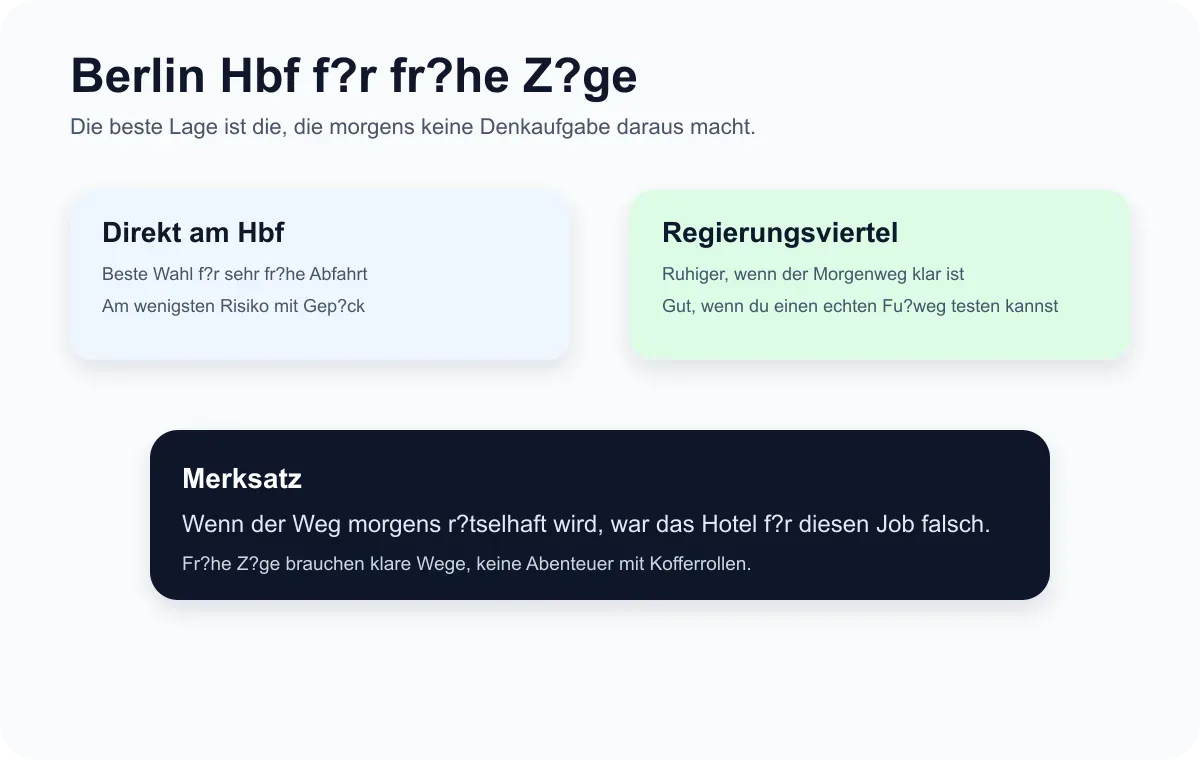 Wo in Berlin für frühe Züge übernachten 2026